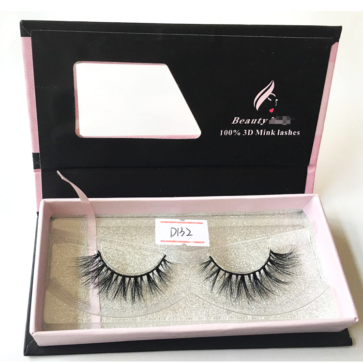 Excellent 3D real mink eyelashes with magnetic boxes wholesale EA30